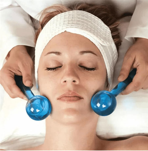 Beauty Crystal Ball Facial Cooling Ice Globes Water Wave For Face and Eye massage