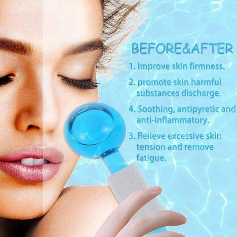 Beauty Crystal Ball Facial Cooling Ice Globes Water Wave For Face and Eye massage